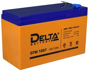DTM 1207 аккумулятор 7Ач 12В Delta